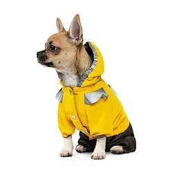 Дощовик Pet Fashion Elsa для дівчаток, розмір XS2, жовтий (лімітована серія) - мініатюра 2