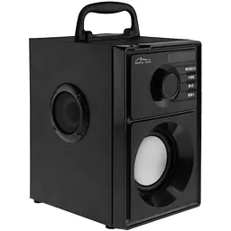 Акустична система 1.0 Media-Tech 15W, Bluetooth/FM/AUX/SD/USB/пульт/BOOMBOX, срібна мембрана, чорна - мініатюра 2