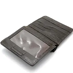 Чоловічий шкіряний портмоне коричневий GRANDE PELLE 10х10х2 см acs0032102