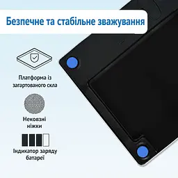 Ваги цифрові підлогові Amina ADE BE2306-3 сріблясті - мініатюра 4