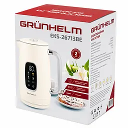 Електрочайник Grunhelm EKS-26713BE 1.7 л білий (135173) - мініатюра 7