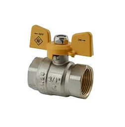 Кран кульовий Nolf classic 3/4" прямий NFC.712-08 (NF3135) - мініатюра 1