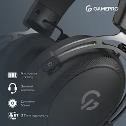 Ігрові навушники GamePro Asgard Skald 4-Mode Black (HSW160B) [153963] - мініатюра 11