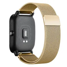 Ремінець BeWatch міланська петля для Xiaomi Amazfit BIP Золото (1010228) - мініатюра 2
