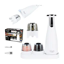 Млинок для спецій електричний Adler AD 4449 білий (AD4449W) - мініатюра 7
