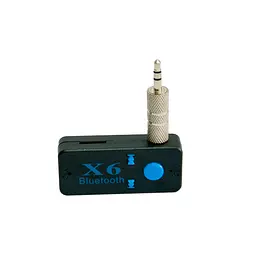 Bluetooth адаптер X-6, автомобільний AUX ресивер, бездротовий приймач, handsfree, чорний