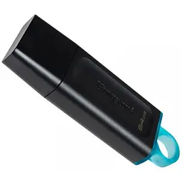 Флеш пам'ять USB Kingston DataTraveler Exodia 64GB USB 3.2 Gen 1 Black/Teal (DTX/64GB) - мініатюра 2