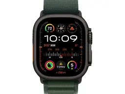 Смарт-годинник Apple Watch Ultra 2 GPS + Cellular 49mm Black Titan. Case w. Dark Green Alpine Loop - Large (MX4T3) - мініатюра 2
