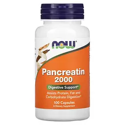 Ензими Pancreatin 2000 100 Capsules NOW vit0006035