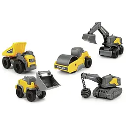 Спецтехніка Dickie Toys Вольво. Мікроробітники, 5 машин (3722008)