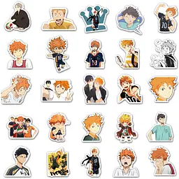 Стікерпак Волейбол! Набір наклейок GeekLand Haikyu!! 50 штук - мініатюра 3