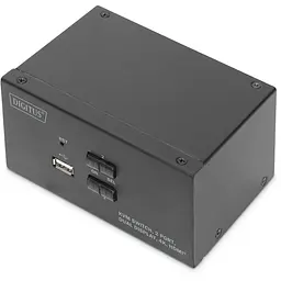 Комутатор Desktop HDMA KVM, 2 Port, Dual Display, 4K Digitus teh0018277