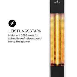 Інфрачервоний обігрівач Blumfeldt Heat Guru 2000 Вт (10031870) - мініатюра 5