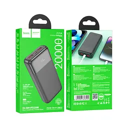 Батарея універсальна HOCO 20000mAh, PD/20W, 22.5W, Black (J121A / 42069) - мініатюра 2