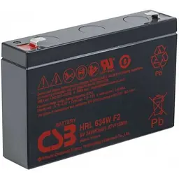 Акумулятор CSB HRL634WF2 AGM 6V 9Ah