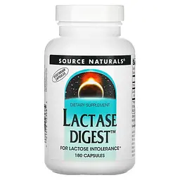 Натуральна добавка Source Naturals Lactase Digest, 180 вегакапсул