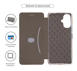 Чехол-книжка для Infinix Smart 10 4G, G-Case, розовый, кожаный чехол-книга из экокожи (PU) и TPU, с магнитом, с подставкой и вместительным кардхолдером, противоударный, защита всего корпуса, ArmorStandart (ARM87816) - мініатюра 3