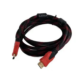 Кабель HDMI (M) - HDMI (M), 3 м, чорний/Red, Cablexpert, V2.0 (KBH1746)