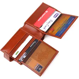 Чоловічий шкіряний гаманець Canpellini 11х8,3х1 см acs0025058 - мініатюра 5