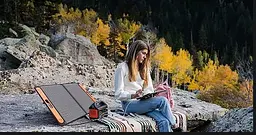 Портативна сонячна панель HR60W 60w з контролером - мініатюра 3