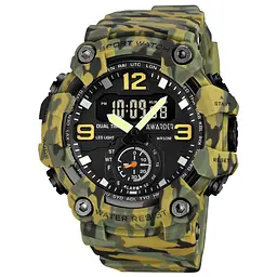 Чоловічий наручний годинник 003 Camo Green Awarder acs0032022