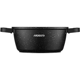 Каструля Ardesto Gemini Anzio зі скляною кришкою чорна 1.8 л (AR2418GE) - мініатюра 5