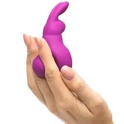 Вібратор для клітора Happy Rabbit Mini Ears 11.4 см фіолетовий - мініатюра 4