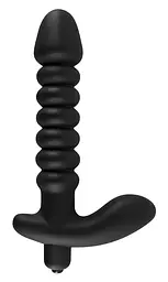 Анальний вібратор - Black Velvets Vibrating Plug Medium - мініатюра 2