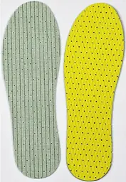Устілки Coccine Yellow-Green Latex - повітропроникні з перфорованого латексу та бавовни. Розмір 39/40