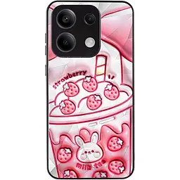 TPU+PC чохол Prisma Fluffie для Xiaomi Redmi Note 13 5G Strawberry - мініатюра 2