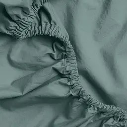 Простирадло на резинці Cosas з вареної бавовни AGAVE 90х200х20 см (104WashedCottonAshmint_90x200x20) - мініатюра 3