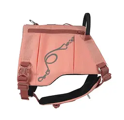 Шлейка для собак Truelove TLB2251 світловідбивна, з водонепроникної тканини Cordura, регульована Рожевий, S - мініатюра 2