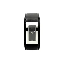 Наручний годинник Gucci 7800SR 07835 steel, black dial, black leather