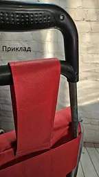 Господарська сумка для покупок на коліщатках із ручкою. червоний, синій, жовтогарячий SKK-01 (46х27х18) - мініатюра 2