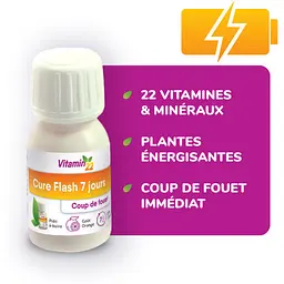 Вітамінно-тонізуючий бустер Vitamin’22 Cure Flash 7 days 7 флаконів-доз - мініатюра 2
