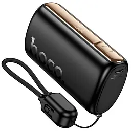 Портативний ЗП Power Bank Hoco Q50 Victory PD20W with cable 10000 mAh Black - мініатюра 3