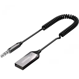 Bluetooth трансмітер Ugreen Bluetooth 5.0 Aux with mic CM309 UGREEN Black (70601) - мініатюра 2