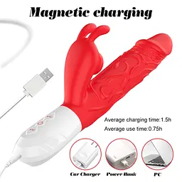 Вібратор B-Series Silicone Vibrator, силіконовий, 10 thrusting and7 Flapping Boss Series 63-00080 103506 - мініатюра 9