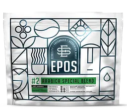 Кава в зернах EPOS ARABICA SPECIAL BLEND#2 свіжообсмажена 100% арабіка 200 г