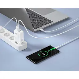 Зарядний пристрій - адаптер живлення XO L139 65 W GaN nitride 1 USB-A 45 W + 2 USB-C 65 W - мініатюра 2
