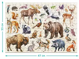Пазл Лісові тварини Монтессорі, DoDo, 200 ел. - мініатюра 3