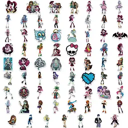 Стікерпак Монстр Хай Набір наклейок GeekLand Monster High 70 штук - мініатюра 2