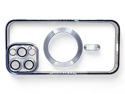 Чохол до мобільного телефона BeCover TPU Chrome Case (MagSafe) для Apple iPhone 16 Pro Sierra Blue (712082) - мініатюра 5