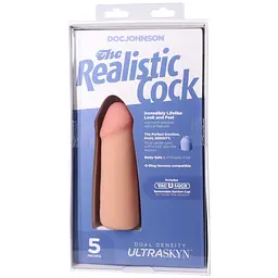 Фалоімітатор Doc Johnson The Realistic Cock ULTRASKYN 5 Inch, 12.7 см - мініатюра 9