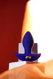 Анальна пробка ToDo Anal Vibro Plug Fancy 10.7 см (синій) - мініатюра 11