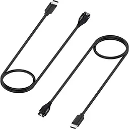 Зарядний пристрій DK CDK для Garmin Tactix 7 Pro кабель (1m) Type-C 2 шт. (021082) (black)