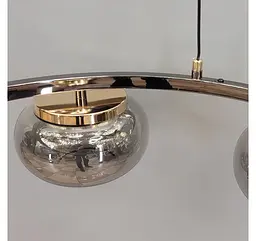 Світлодіодна люстра підвісна Artlight LQ7125-6 з шістьма графітовими плафонами, 35W - мініатюра 5