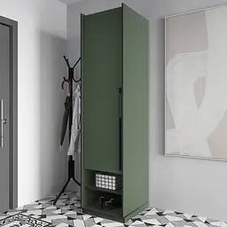 Шафа розпашна Moreli Ramo FR-0002 з полицями та штангою для одягу 518х570х2100 мм Зелений Димчастий