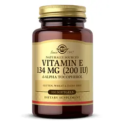 Вітамін E, Vitamin E 200 IU Alpha - 100 softgels