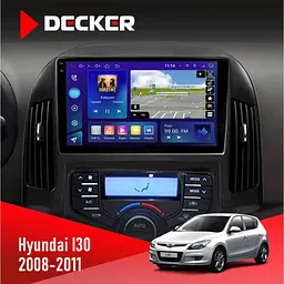 Штатна магнітола Hyundai i30 (FD) 2008-2011 Climate Decker D9-005 4x64, DSP, 360, 4G, 2k Decker (НФ-00003592)